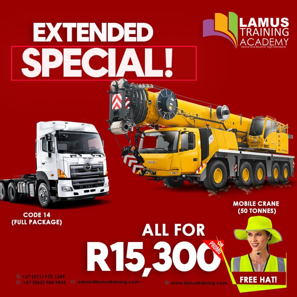 Forklift Training, Dump Truck Training, Excavator Training in Kempton