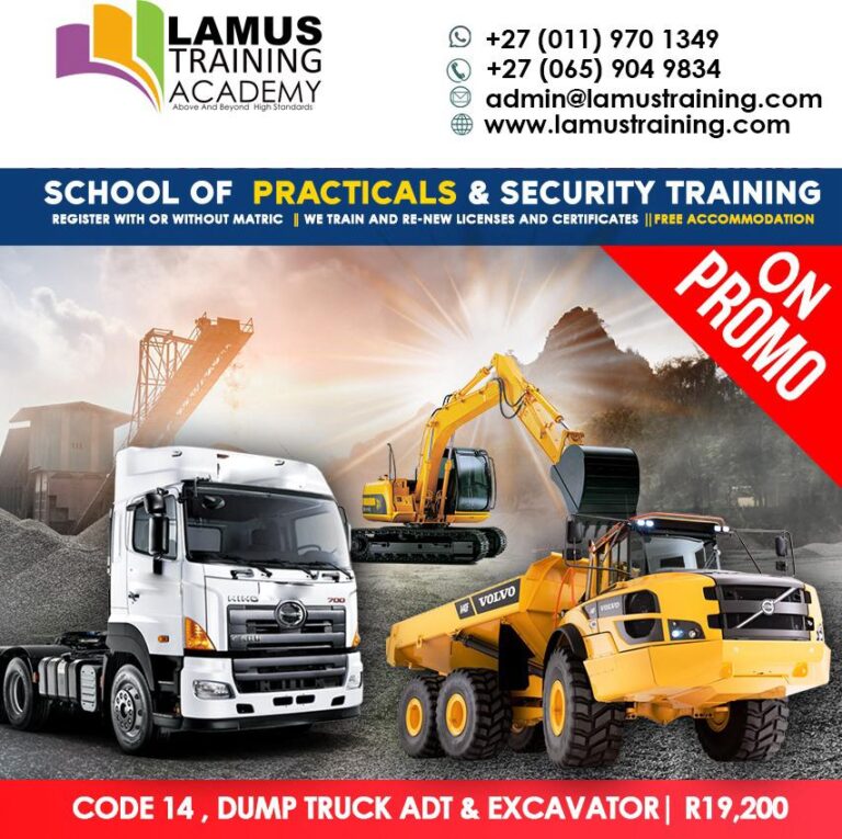 Sapot Training Program Forklift Training, Dump Truck Training, Excavator Training in Kempton ...